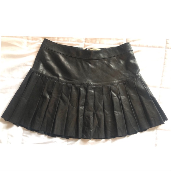 🔥SKAIST TAYLOR🔥100% Lamb Leather Skirt - Picture 3 of 6
